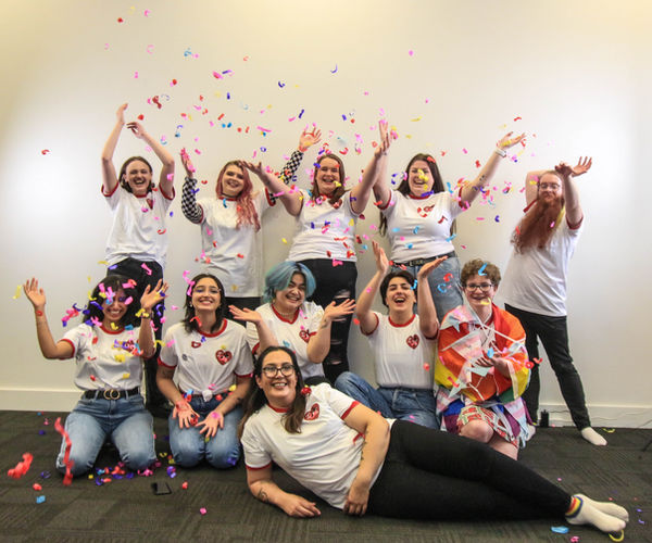 Endo Warriors Aotearoa volunteers together at a community event
